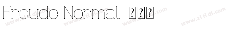 Freude Normal字体转换